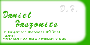 daniel haszonits business card